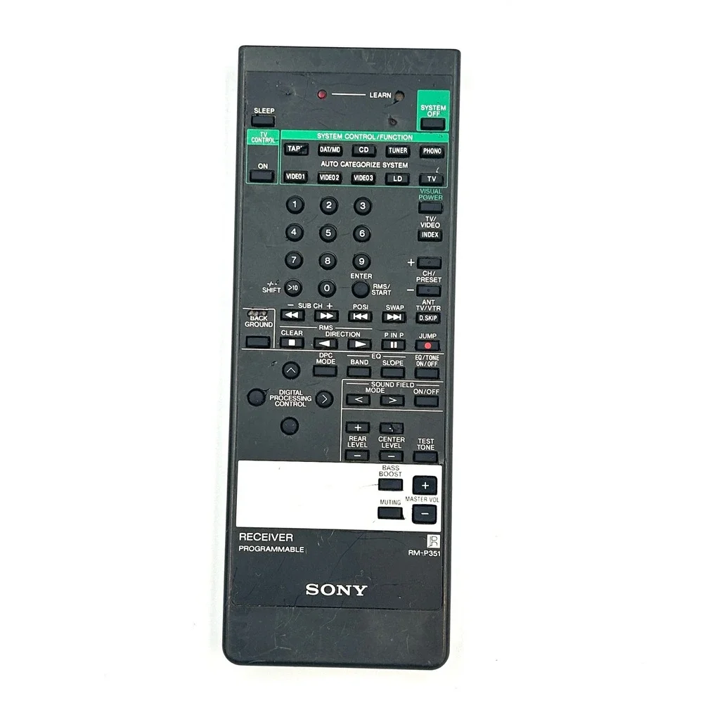 Sony RM-P351 OEM Programmable Receiver Remote STR-D965 STR965 Tested Working